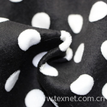 常州喜莱维纺织科技有限公司-全棉天鹅绒仿活性印花 时装面料